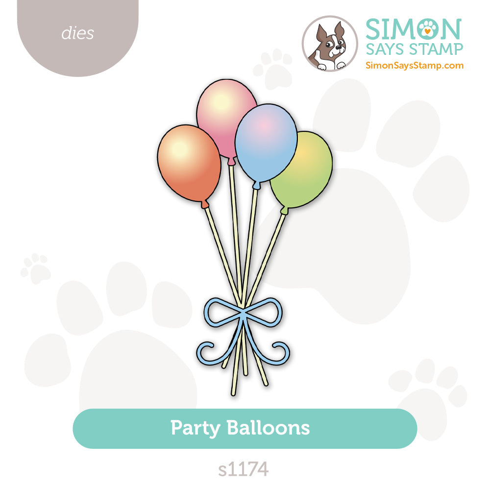 Simon Says Stamp Party Balloons Wafer Dies s1174 Stamptember