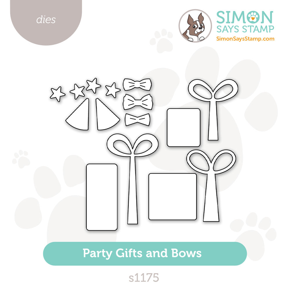 Simon Says Stamp Party Gifts and Bows Wafer Dies s1175 Stamptember
