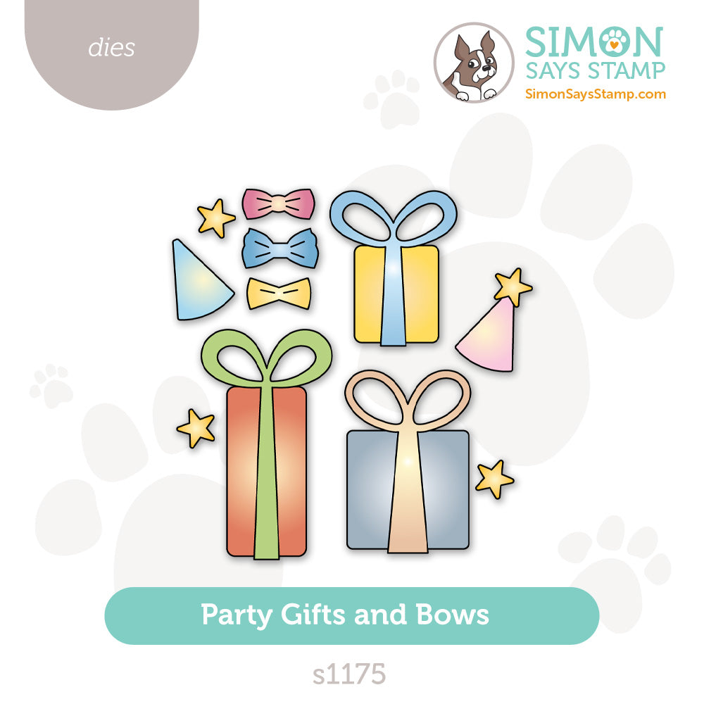 Simon Says Stamp Party Gifts and Bows Wafer Dies s1175 Stamptember
