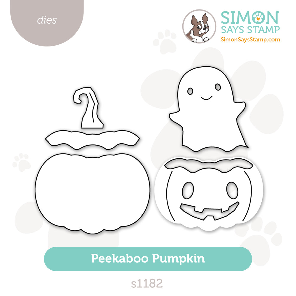 Simon Says Stamp Peekaboo Pumpkin Wafer Dies s1182 Stamptember