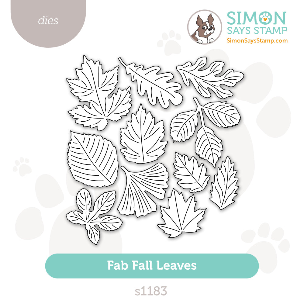 Simon Says Stamp Fab Fall Leaves Wafer Dies s1183 Sending Cheer