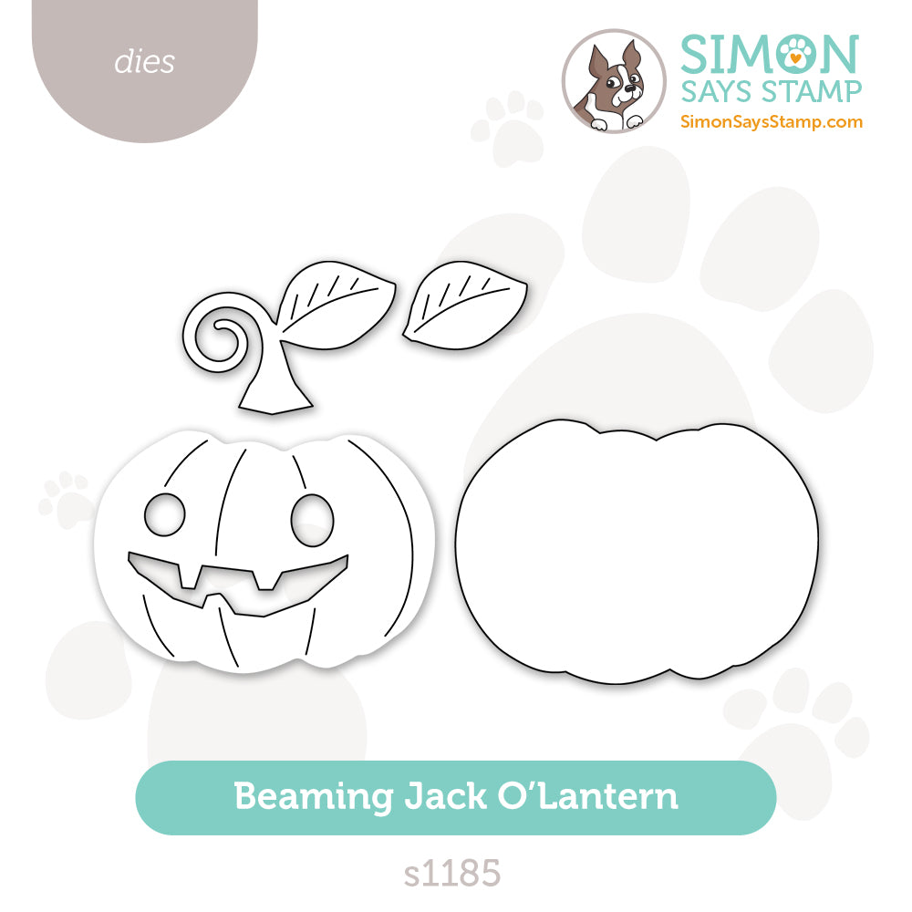 Simon Says Stamp Beaming Jack o Lantern Wafer Dies s1185 Stamptember
