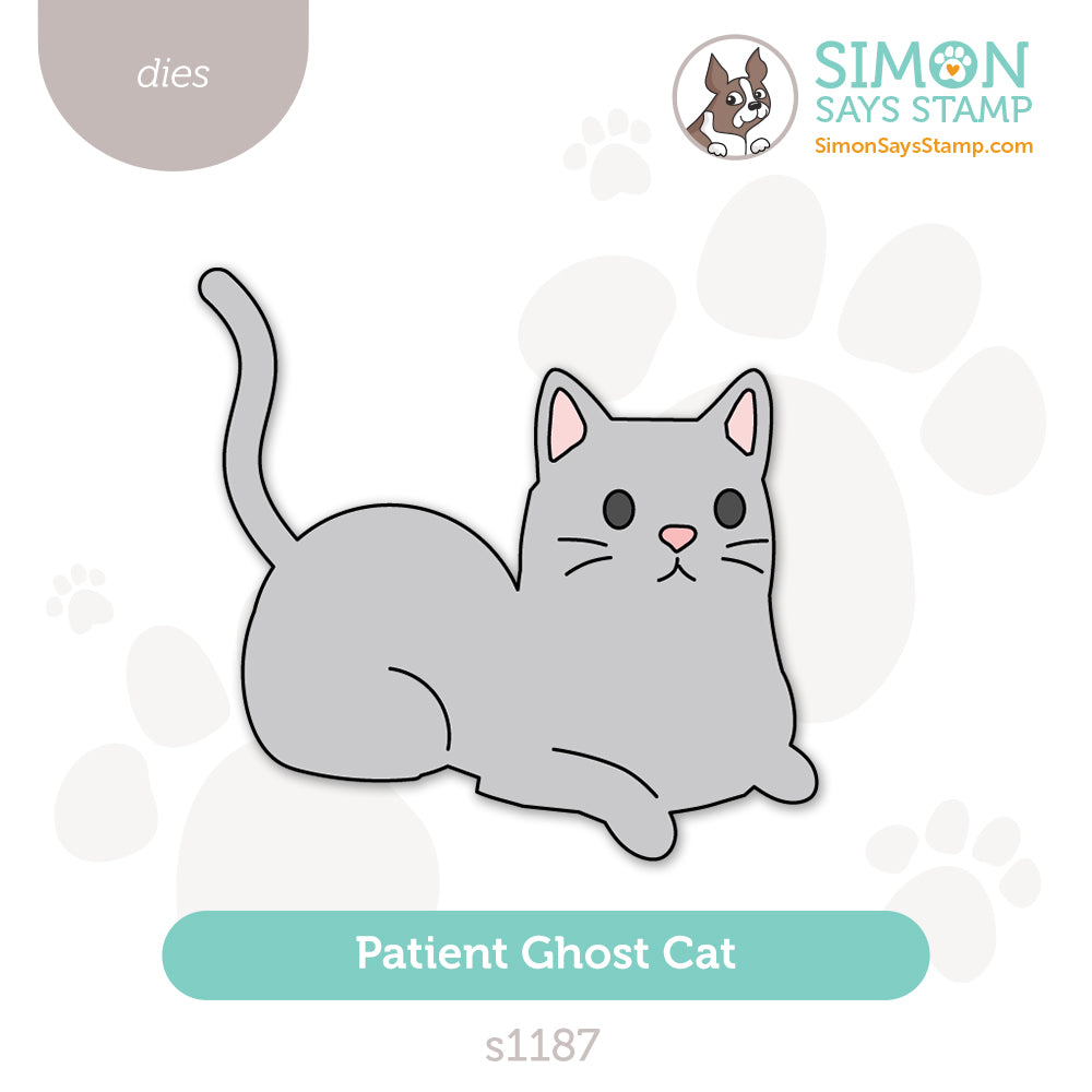 Simon Says Stamp Patient Ghost Cat Wafer Dies s1187 Stamptember