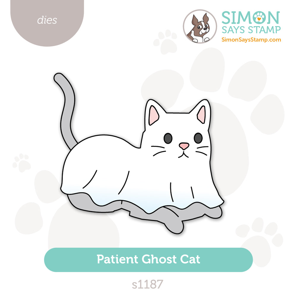 Simon Says Stamp Patient Ghost Cat Wafer Dies s1187 Stamptember