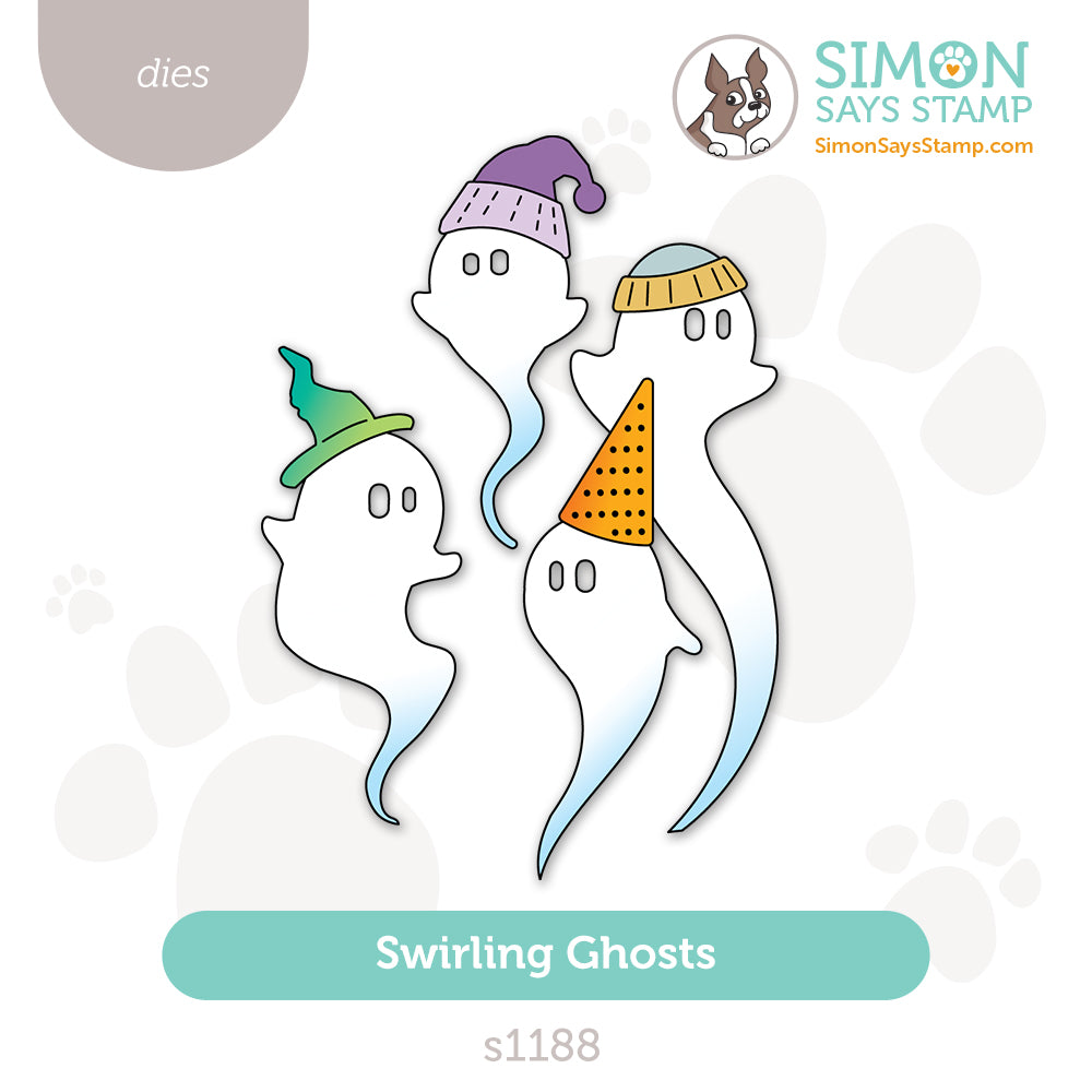 Simon Says Stamp Swirling Ghosts Wafer Dies s1188 Stamptember