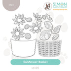 Simon Says Stamp Sunflower Basket Wafer Dies s1195 Stamptember