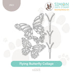 Simon Says Stamp Flying Butterfly Collage Wafer Dies s1223 Stamptember