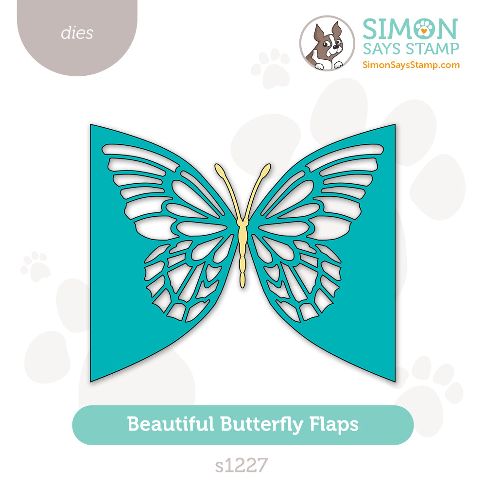 Simon Says Stamp Beautiful Butterfly Flaps Wafer Dies s1227 Stamptember