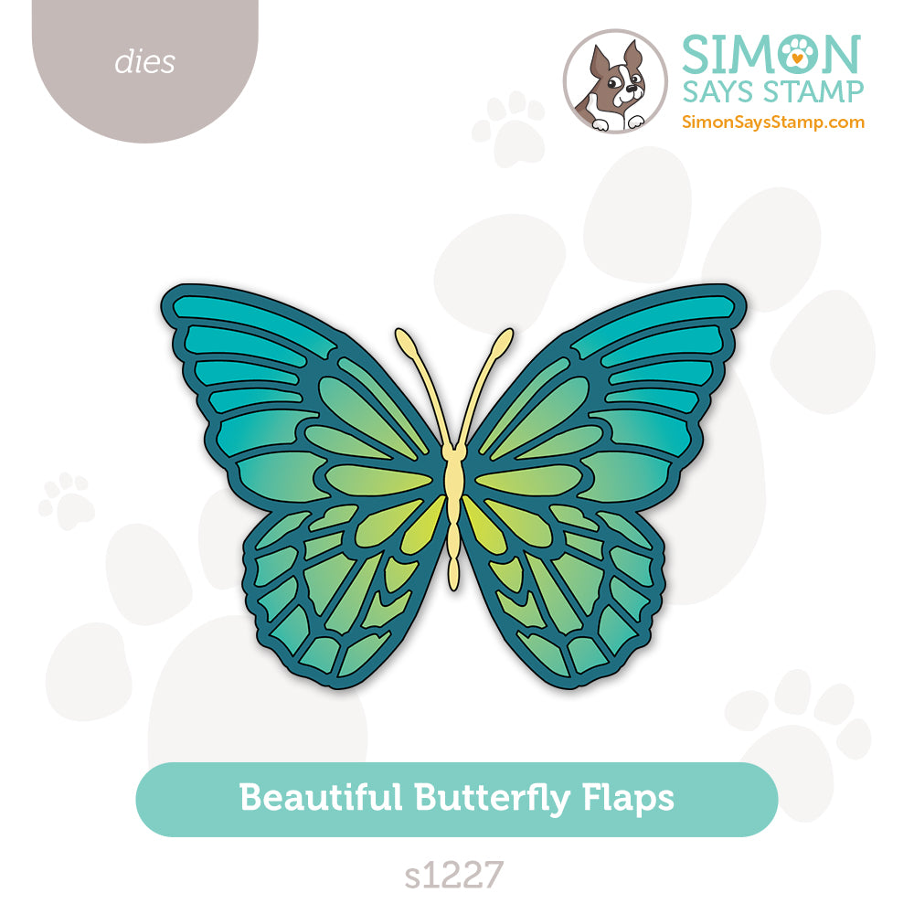 Simon Says Stamp Beautiful Butterfly Flaps Wafer Dies s1227 Stamptember