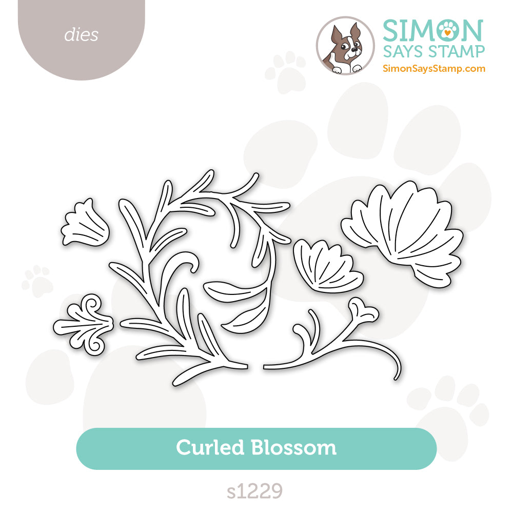 Simon Says Stamp Curled Blossom Wafer Dies s1229 Stamptember