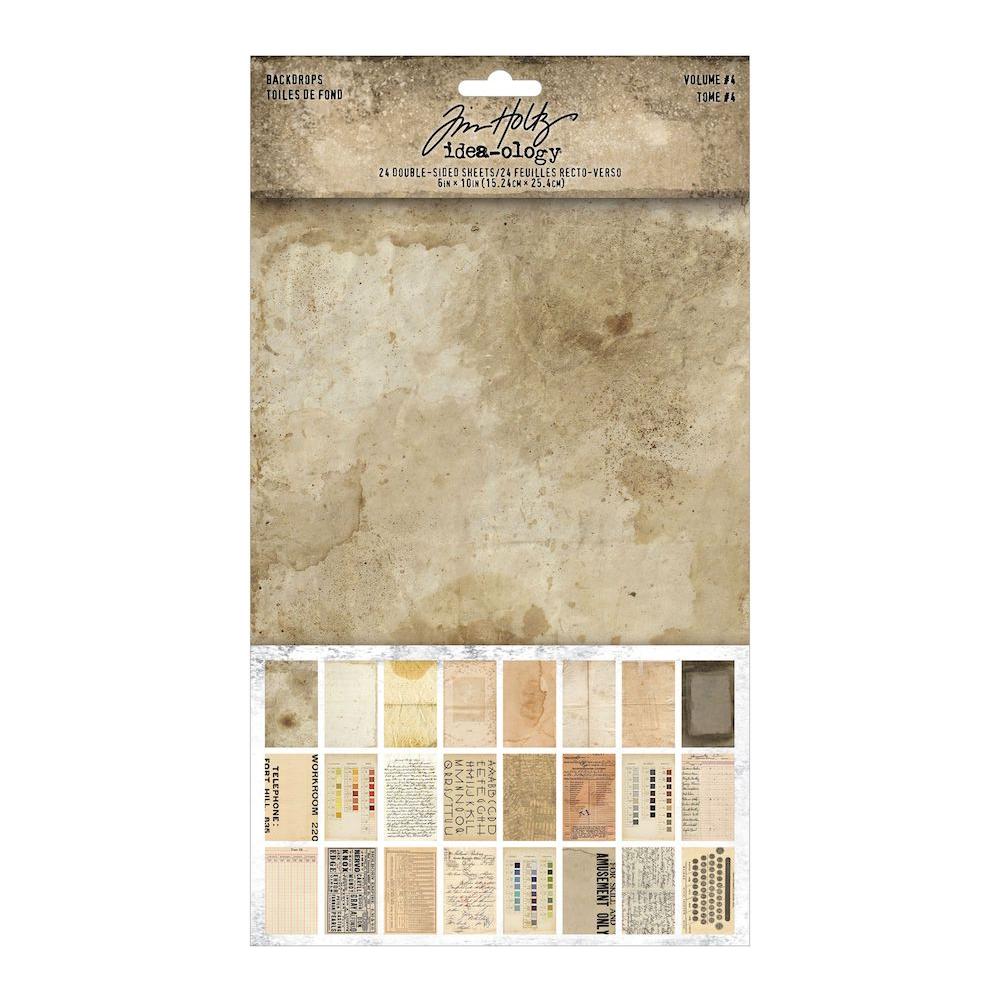 Tim Holtz Idea-ology BACKDROPS VOLUME 4 th94308