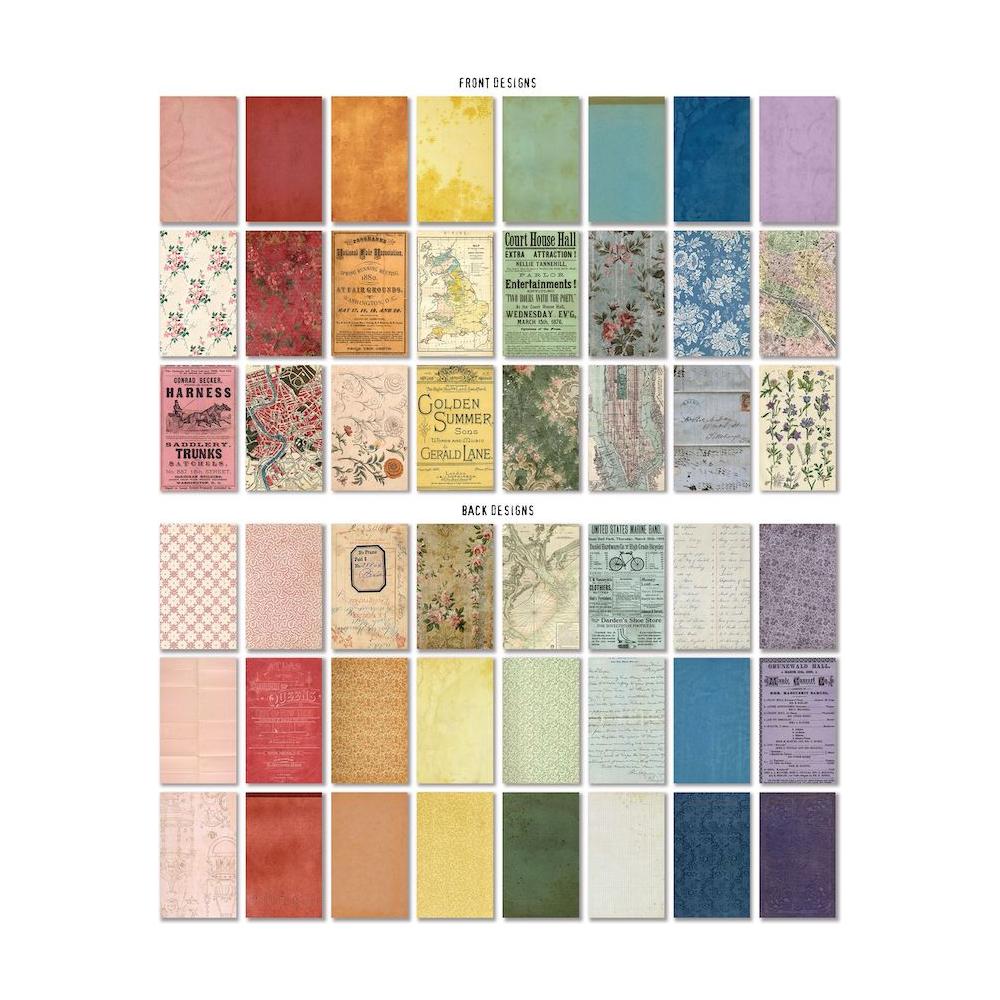 Tim Holtz Idea-ology Backdrops Volume 4 and 5 Bundle bright