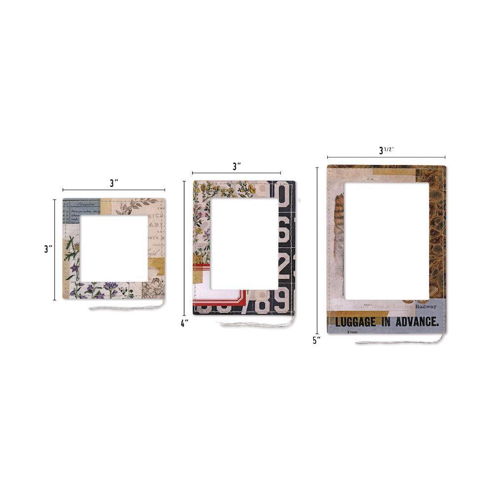 Tim Holtz Idea-ology Collage Strips and Frames Bundle size