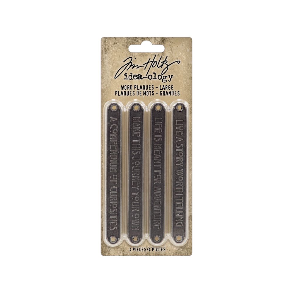 Tim Holtz Idea-ology WORD PLAQUES LARGE th94329