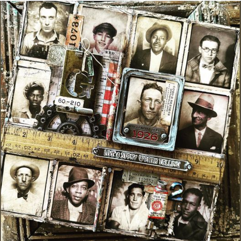 Tim Holtz Idea-ology Word Plaques Large th94329 Photo Collage