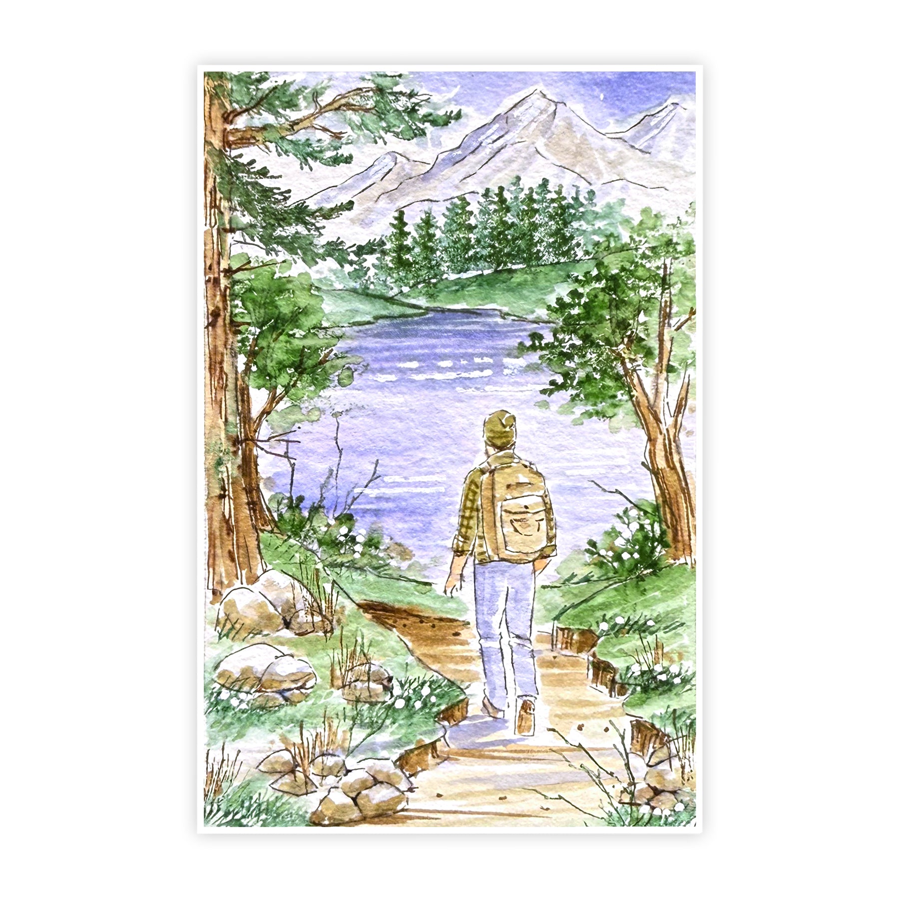 Art Impressions Hiker Foundation Stamp 6068