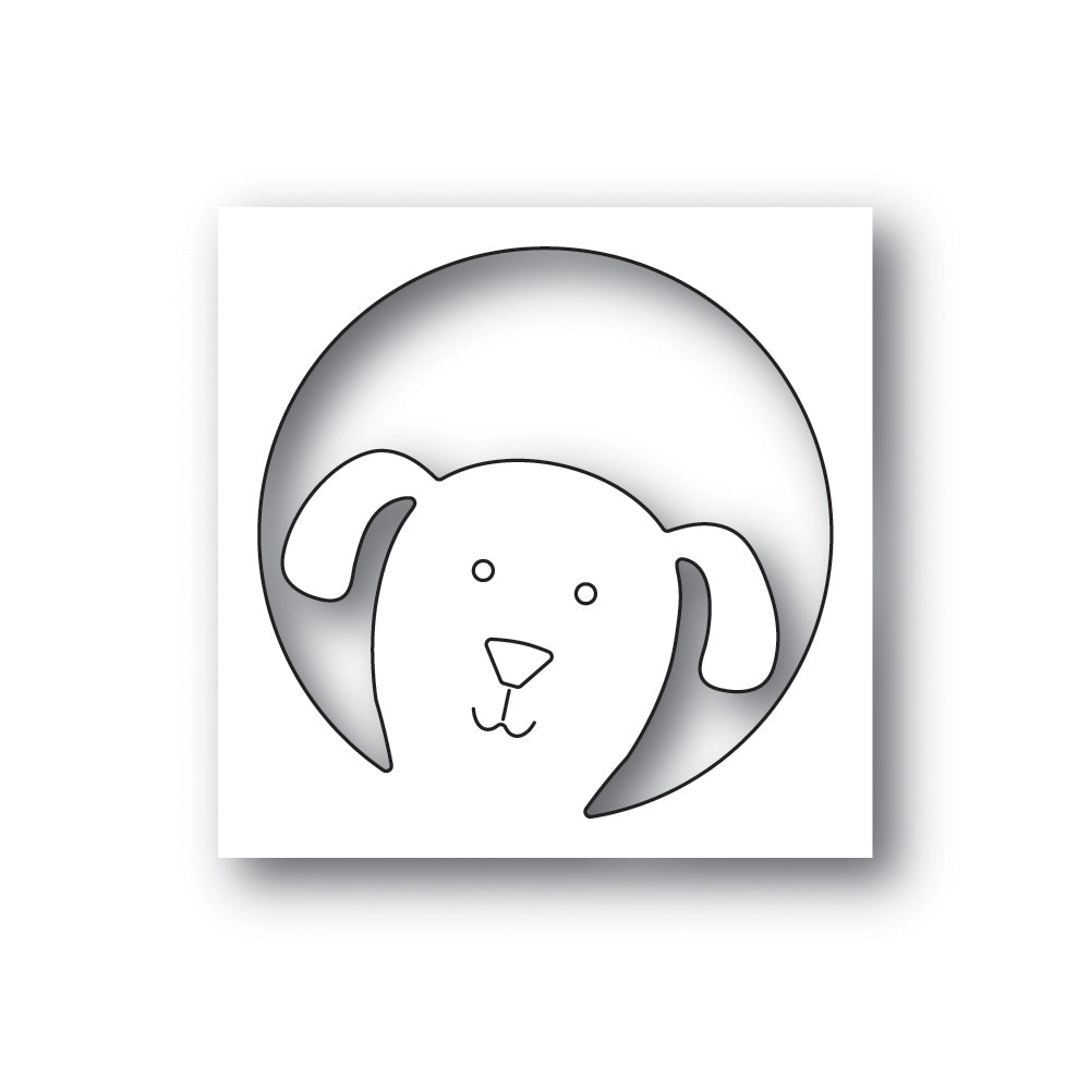 Simon Says Stamp Peeking Pup Wafer Die s660