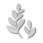 Simon Says Stamp ETCHED LAUREL LEAVES Wafer Die s690