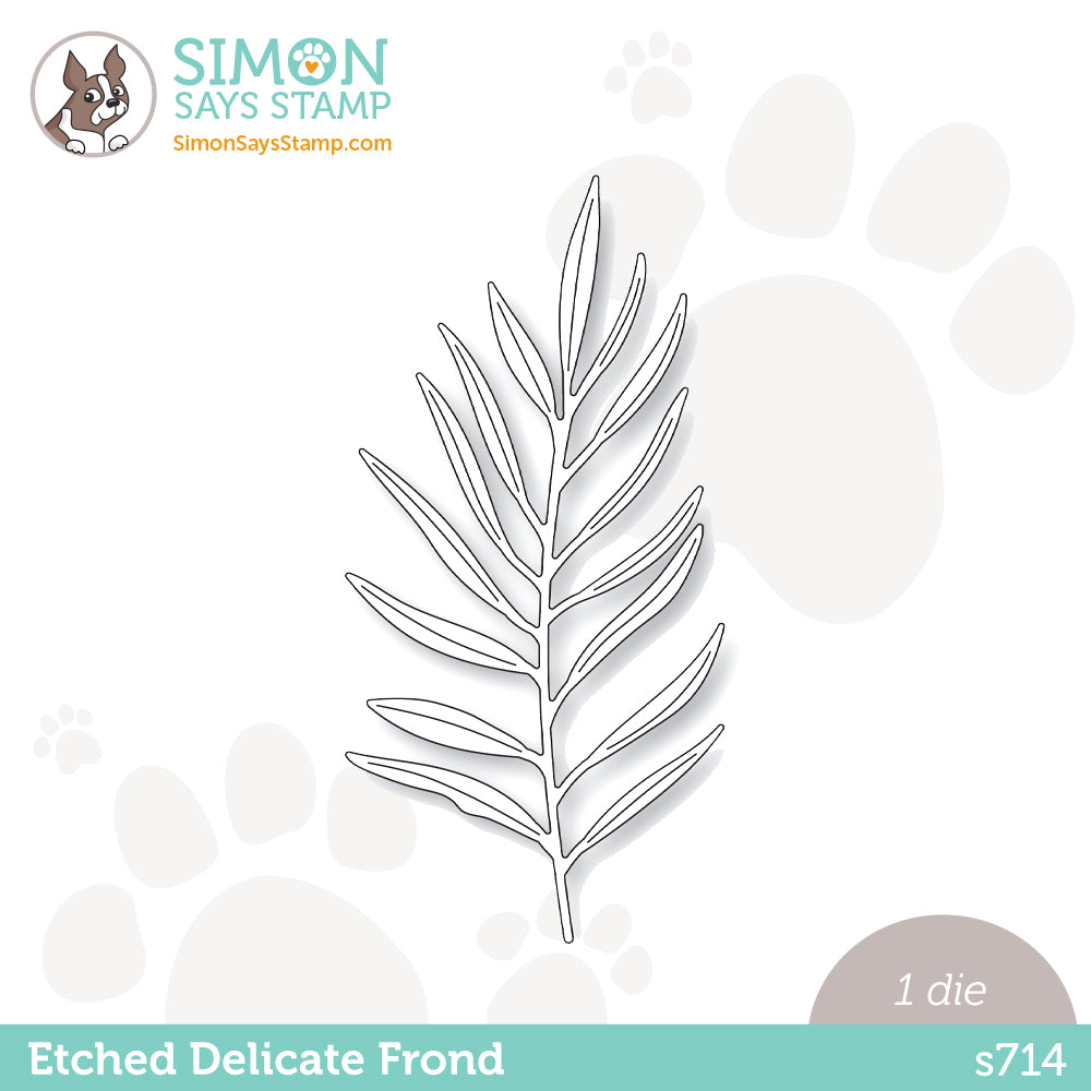 Simon Says Stamp ETCHED DELICATE FROND Wafer Die s714