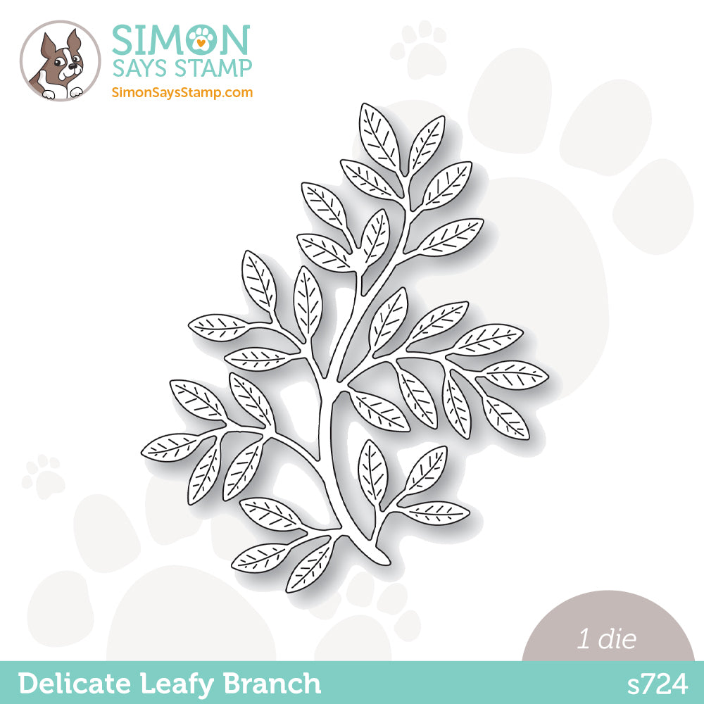 Simon Says Stamp Delicate Leafy Branch Wafer Die s724