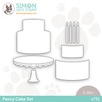 Simon Says Stamp FANCY CAKE Set Wafer Dies s731
