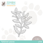Simon Says Stamp TATTERED LEAVES Wafer Die s734