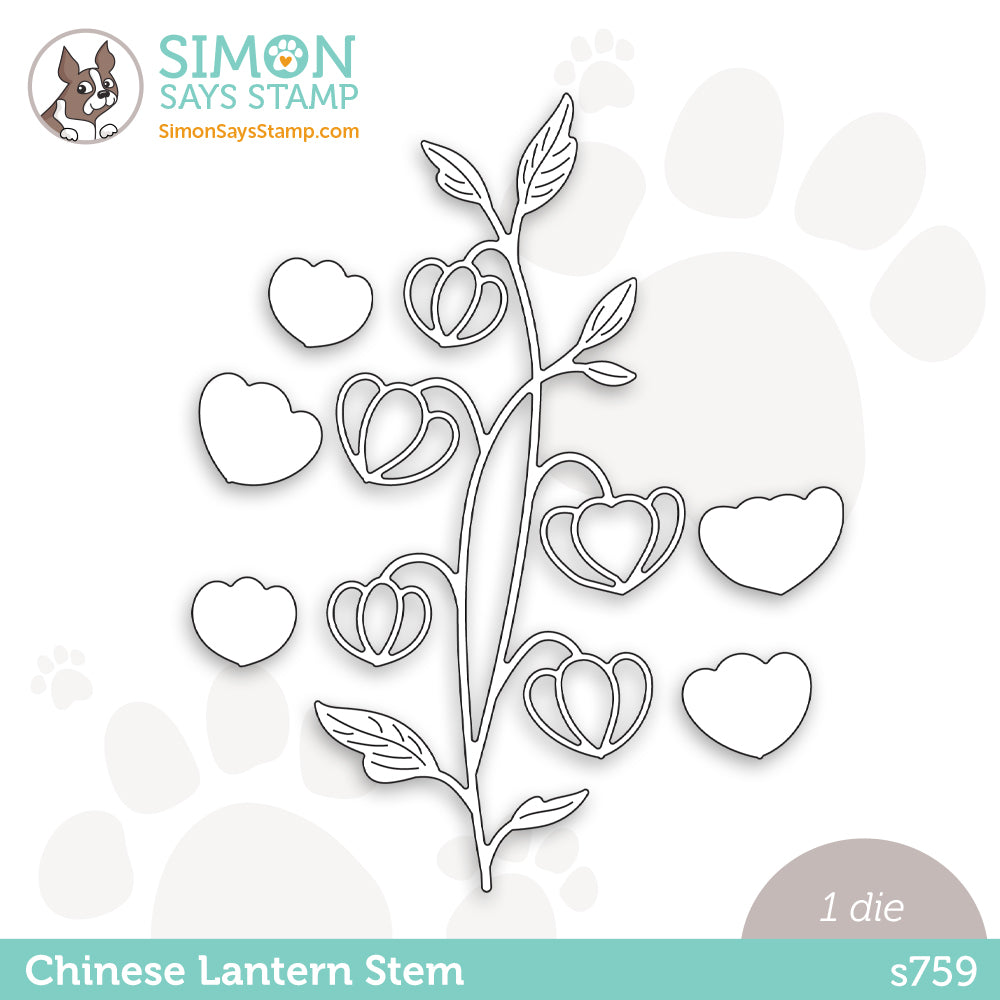 Simon Says Stamp CHINESE LANTERN STEM Wafer Dies s759 *
