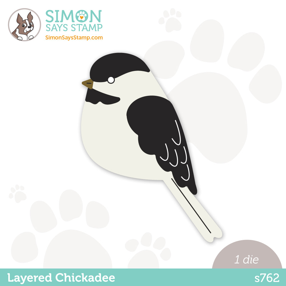 Simon Says Stamp LAYERED CHICKADEE Wafer Die s762