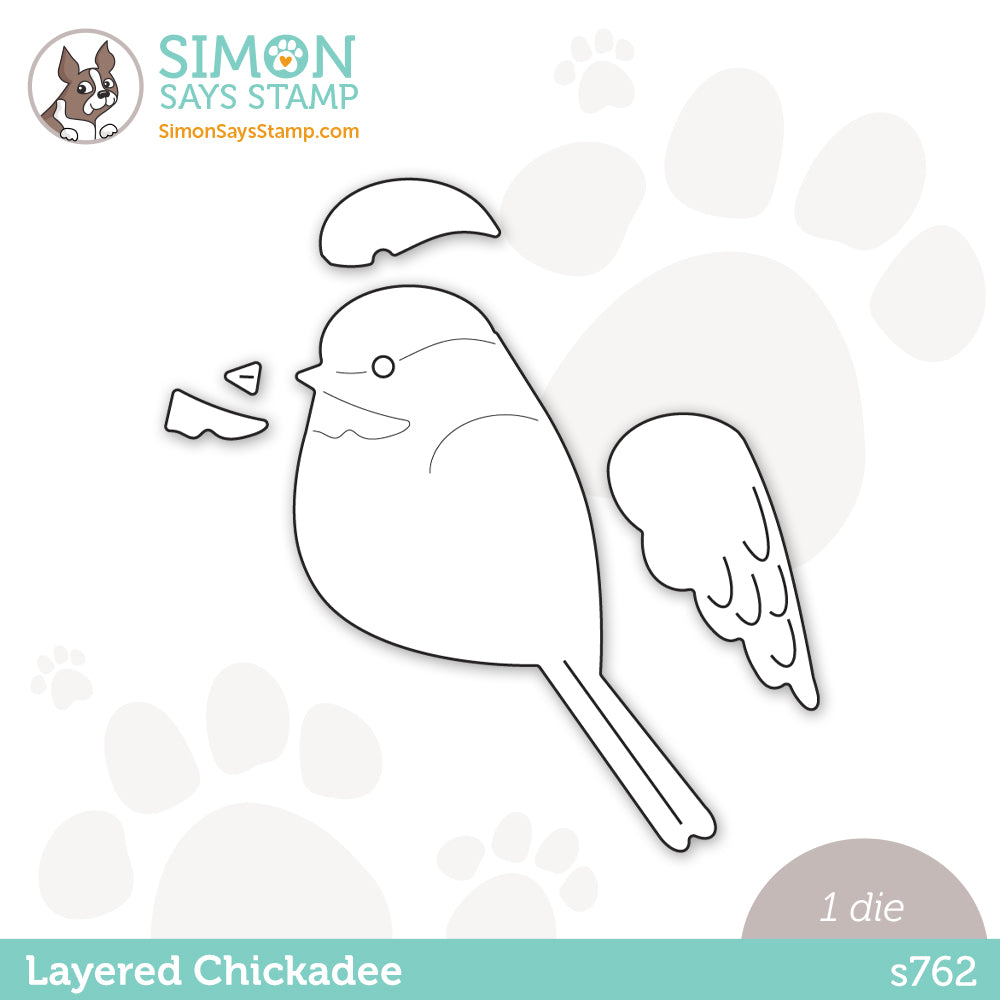 Simon Says Stamp LAYERED CHICKADEE Wafer Die s762