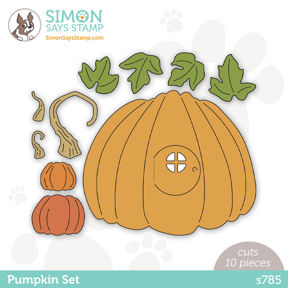Simon Says Stamp PUMPKIN SET Wafer Dies s785