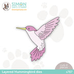 Simon Says Stamp LAYERED HUMMINGBIRD Wafer Dies s787