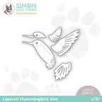 Simon Says Stamp LAYERED HUMMINGBIRD Wafer Dies s787