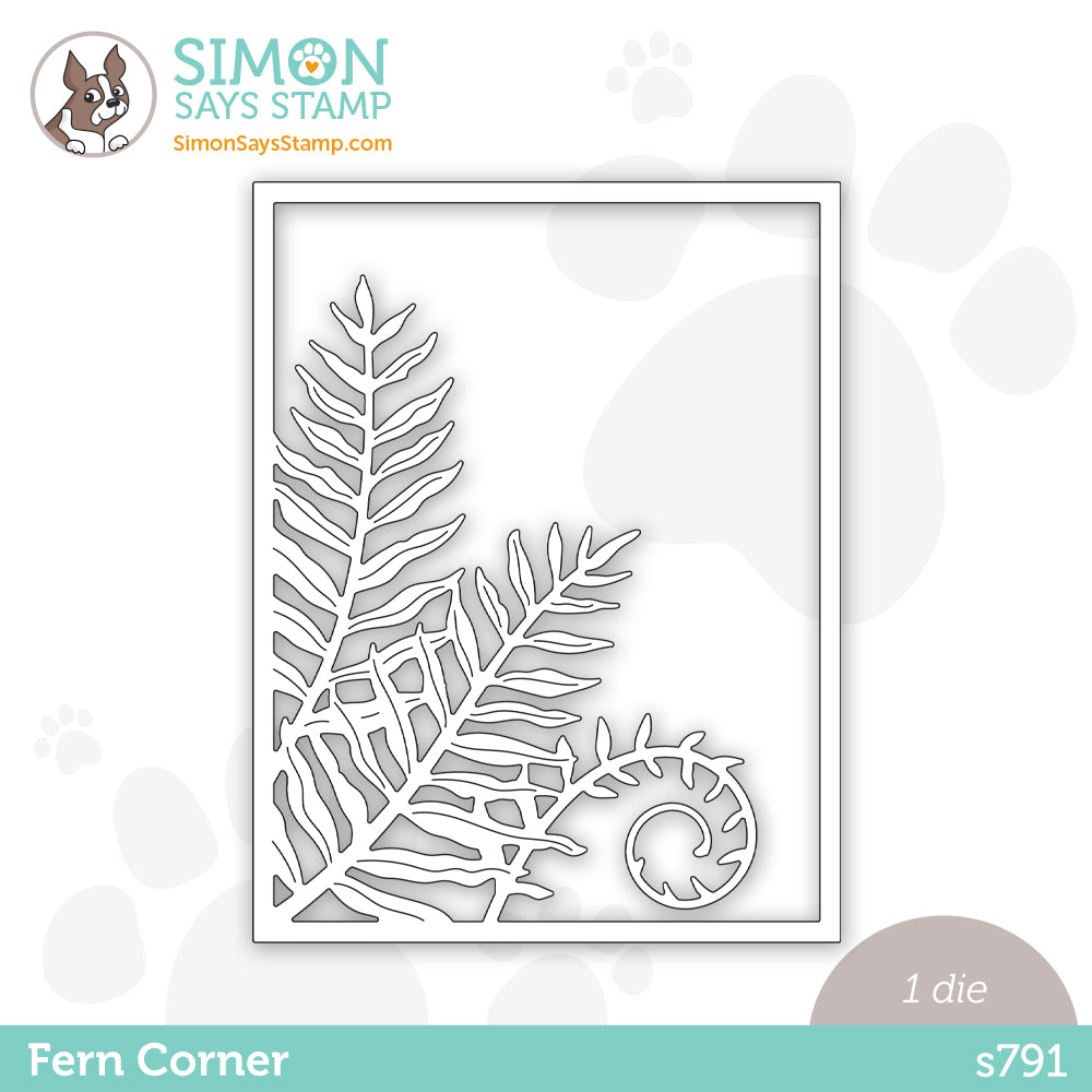 Simon Says Stamp FERN CORNER Wafer Die s791