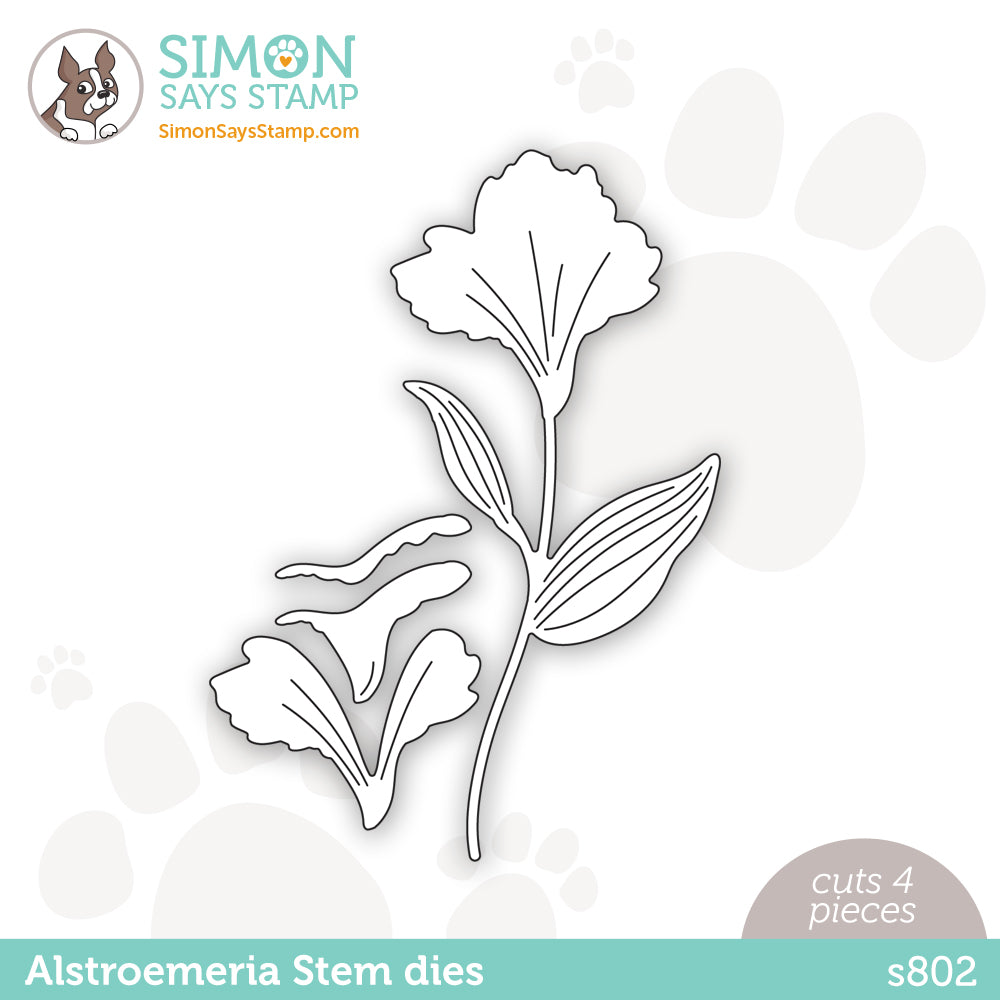 Simon Says Stamp ALSTROEMERIA STEM Wafer Dies s802