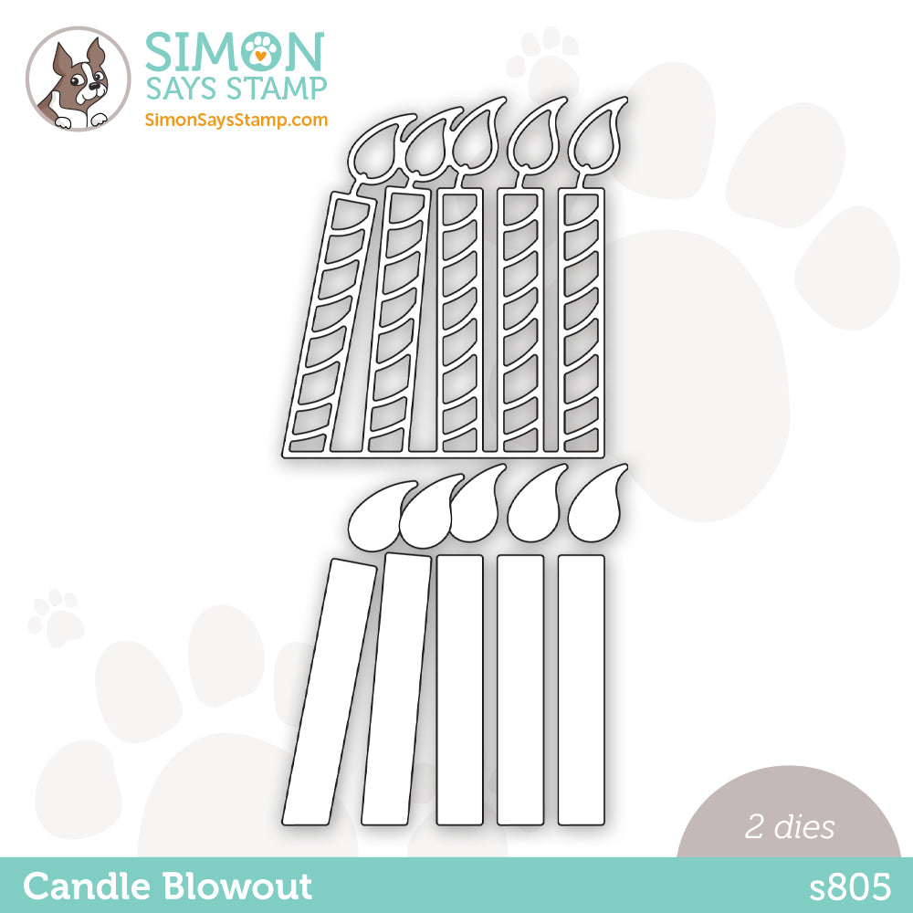 Simon Says Stamp CANDLE BLOWOUT Wafer Die s805