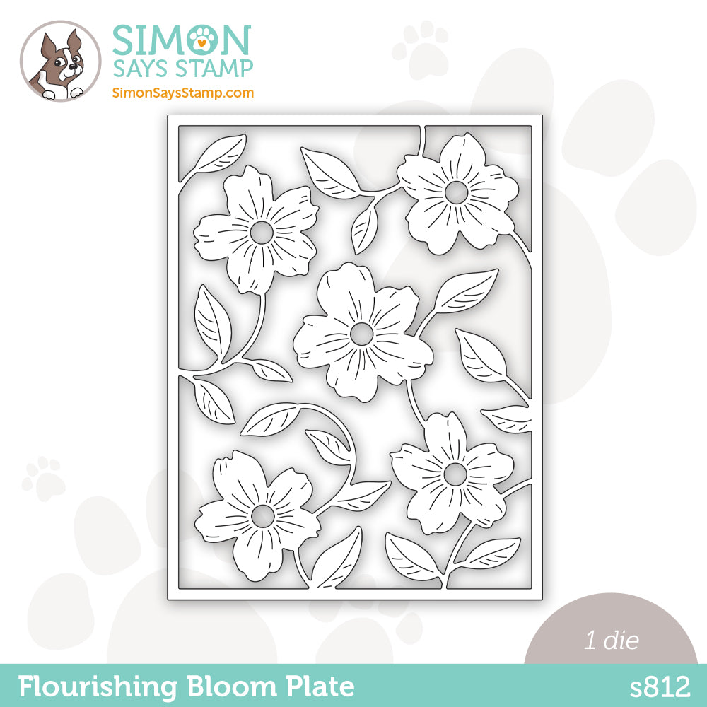 Simon Says Stamp FLOURISHING BLOOM PLATE Wafer Die s812