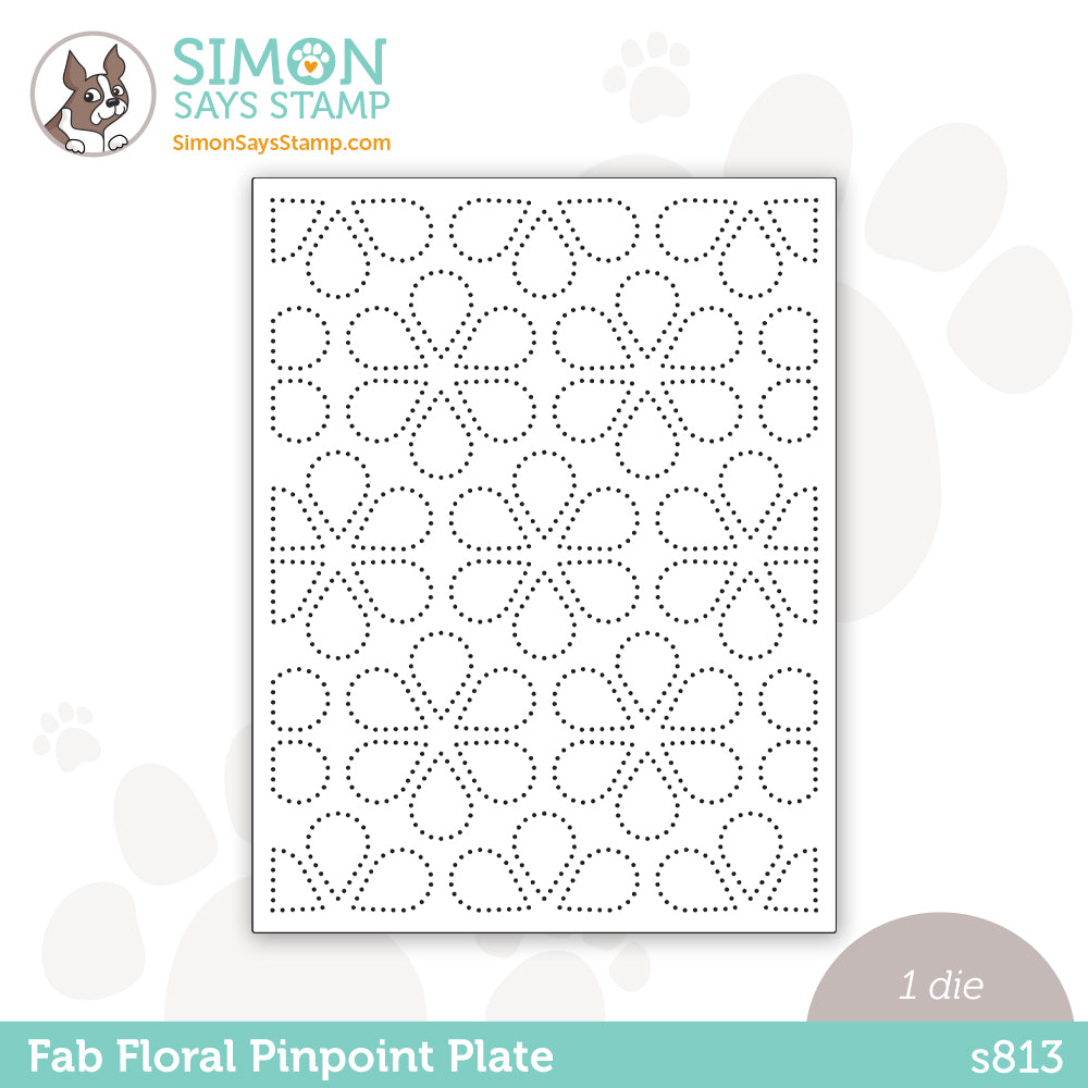 Simon Says Stamp FAB FLORAL PINPOINT PLATE Wafer Die s813
