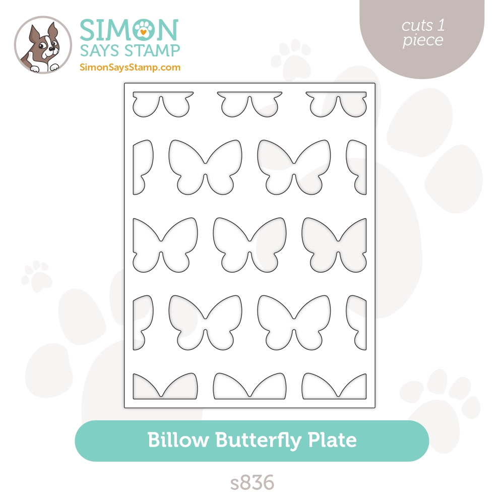 Simon Says Stamp Billow Butterfly Plate Wafer Die s836 Out Of This World