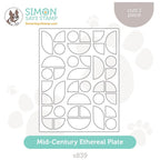 Simon Says Stamp Mid Century Ethereal Plate Wafer Dies s839 Out Of This World