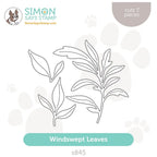 Simon Says Stamp Windswept Leaves Wafer Dies s845 Out Of This World