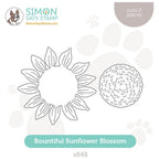 Simon Says Stamp Bountiful Sunflower Blossom Wafer Die s848 Out Of This World
