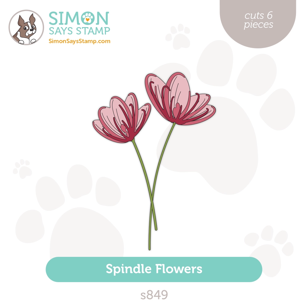 Simon Says Stamp Spindle Flower Wafer Dies s849 Stamptember