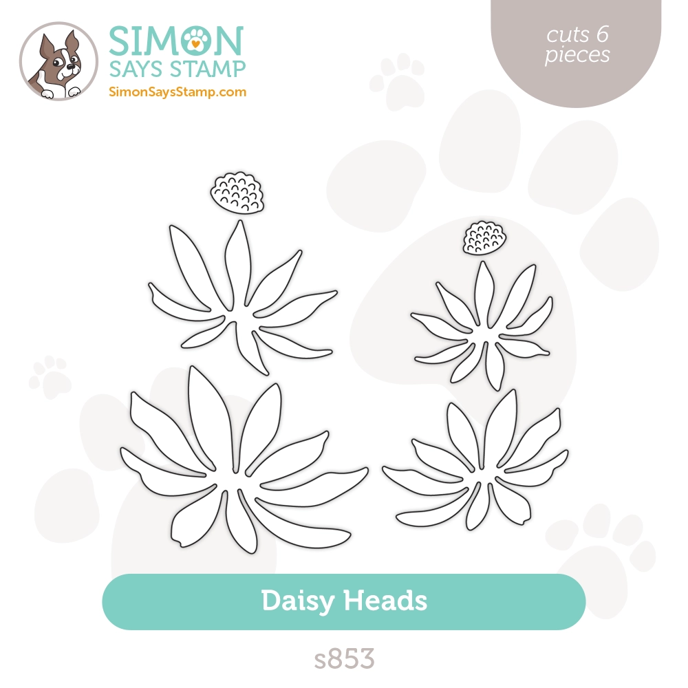 Simon Says Stamp Daisy Heads Dies s853 Just A Note