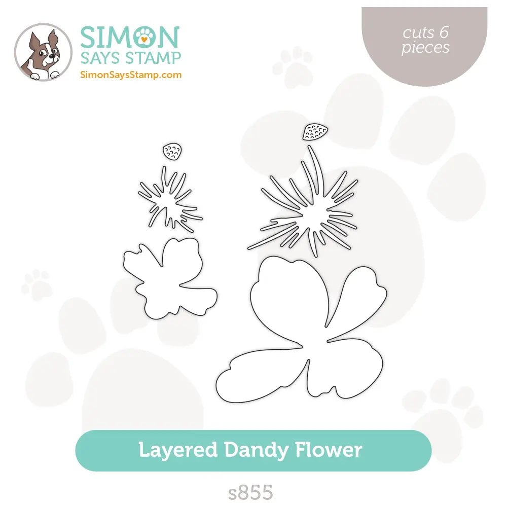 Simon Says Stamp Layered Dandy Flower Wafer Dies s855 Out Of This World