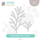 Simon Says Stamp Ornamental Fine Leaves Wafer Dies s857 Season Of Wonder