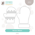Simon Says Stamp Winter Mitten Wafer Dies s861 Season Of Wonder