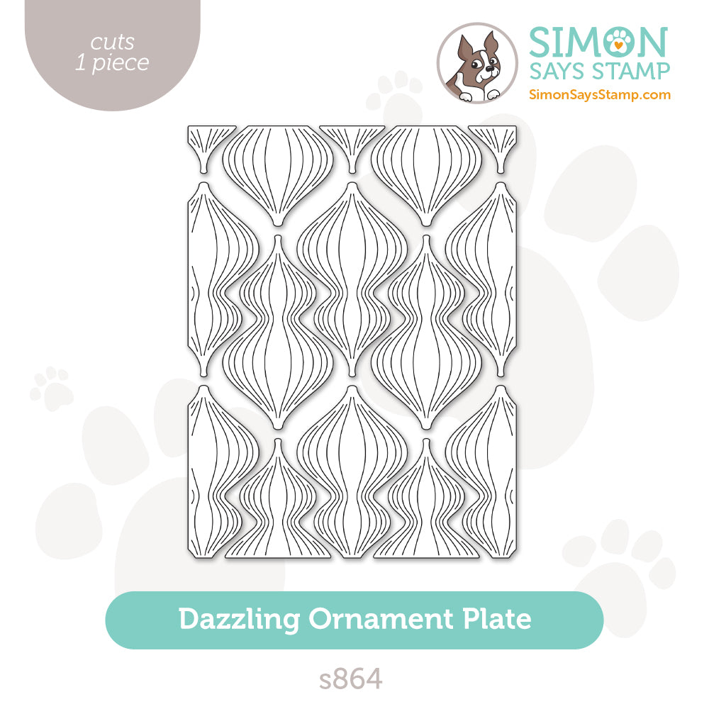 Simon Says Stamp Dazzling Ornament Plate Wafer Dies s864 All The Joy