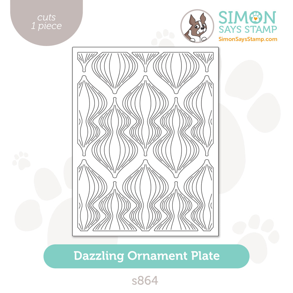 Simon Says Stamp Dazzling Ornament Plate Wafer Dies s864 All The Joy