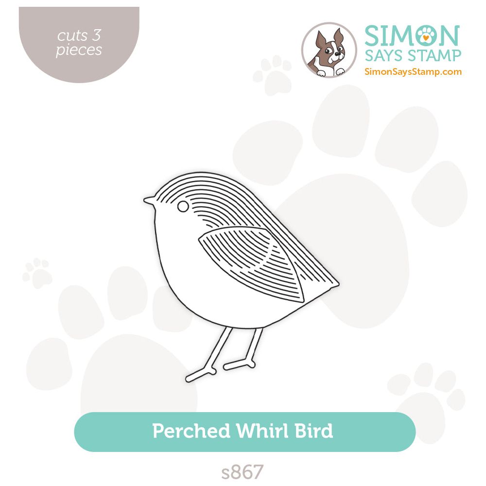 Simon Says Stamp Perched Whirl Bird Wafer Dies s867 Splendor