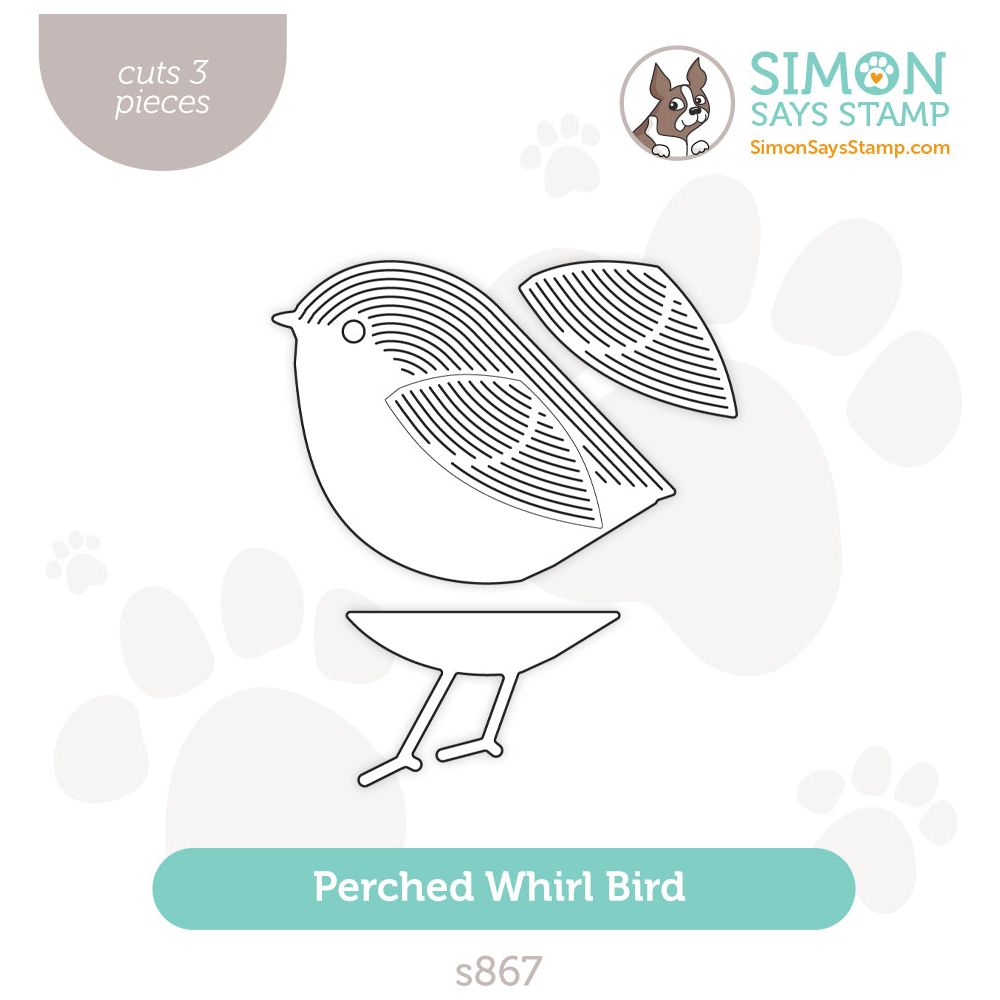 Simon Says Stamp Perched Whirl Bird Wafer Dies s867 Splendor